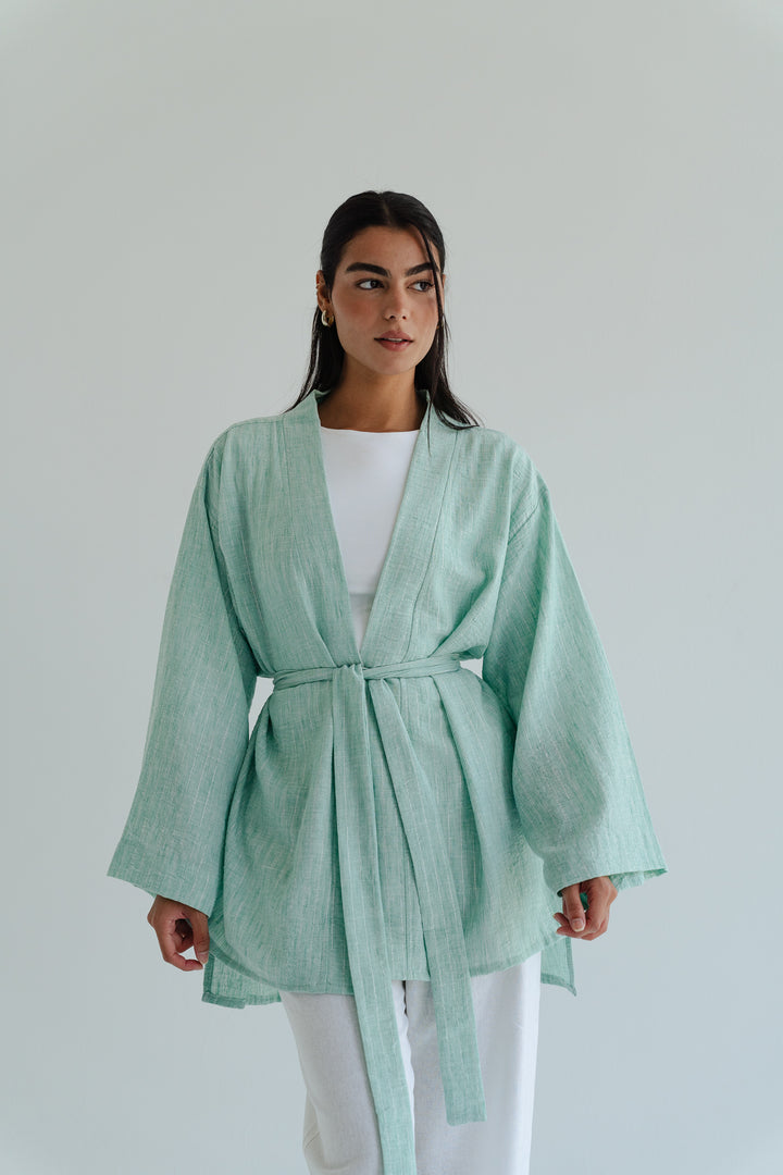 The Linen Wrap top
