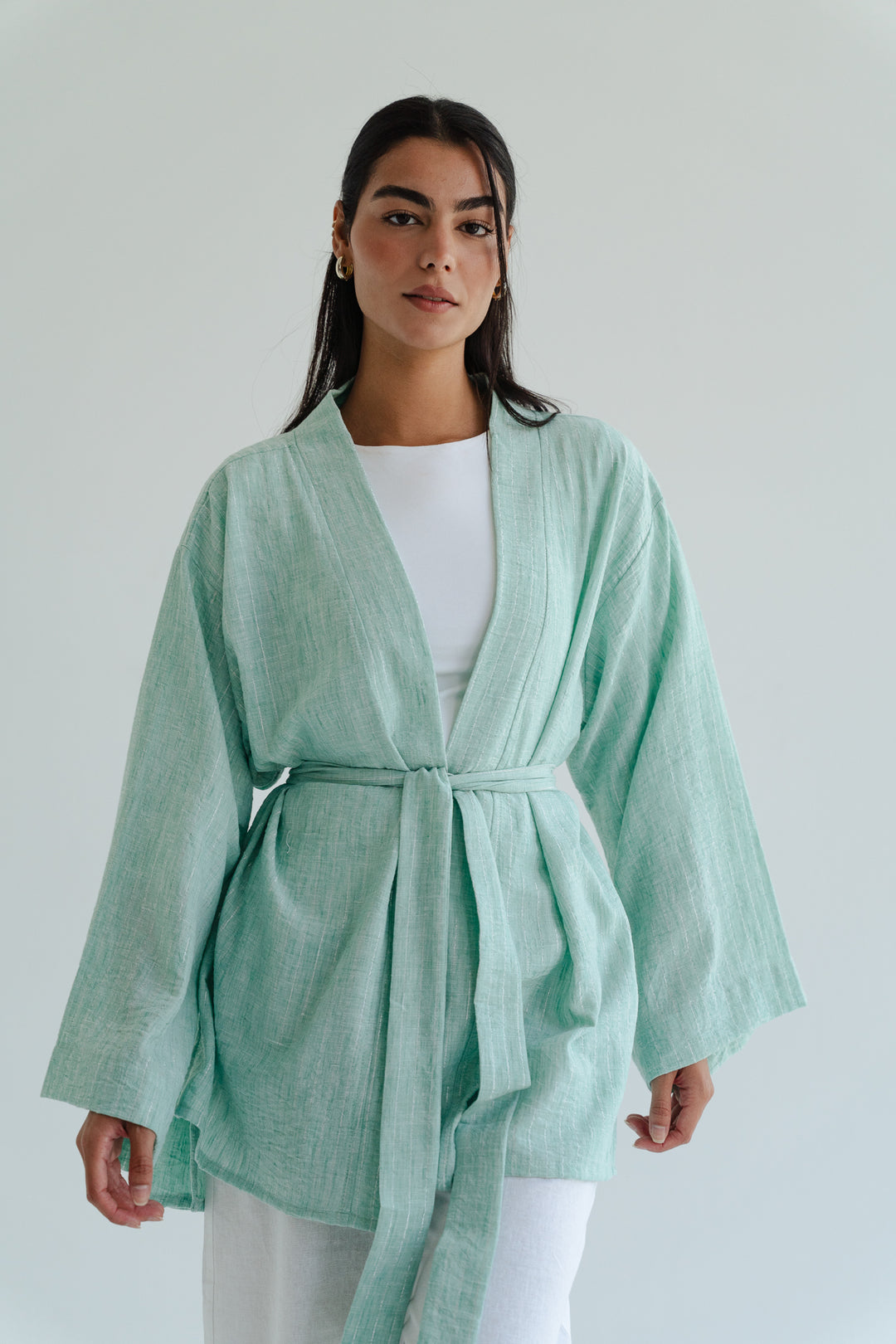 The Linen Wrap top