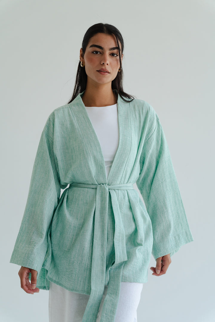 The Linen Wrap top
