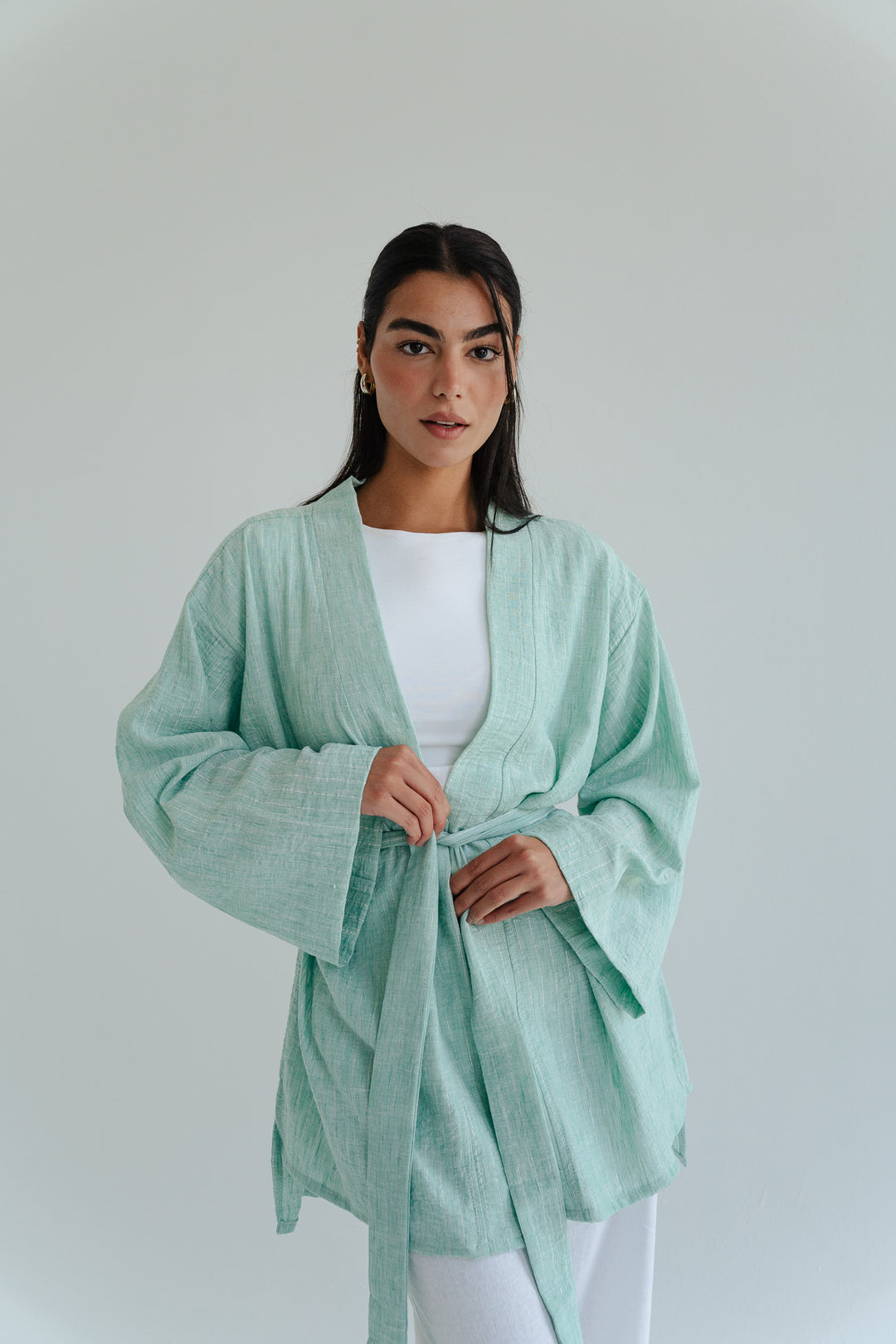 The Linen Wrap top