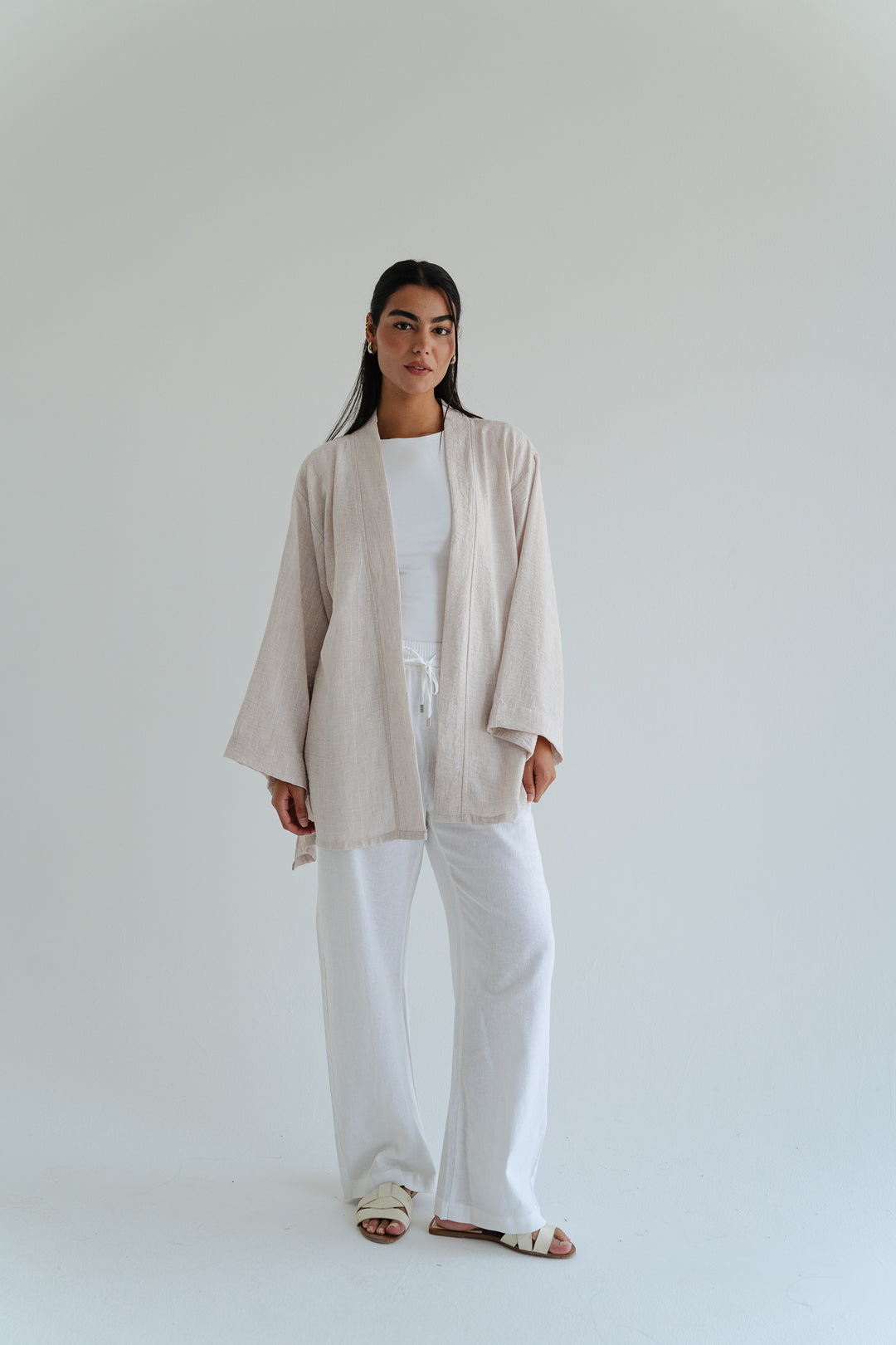 The Linen Wrap top