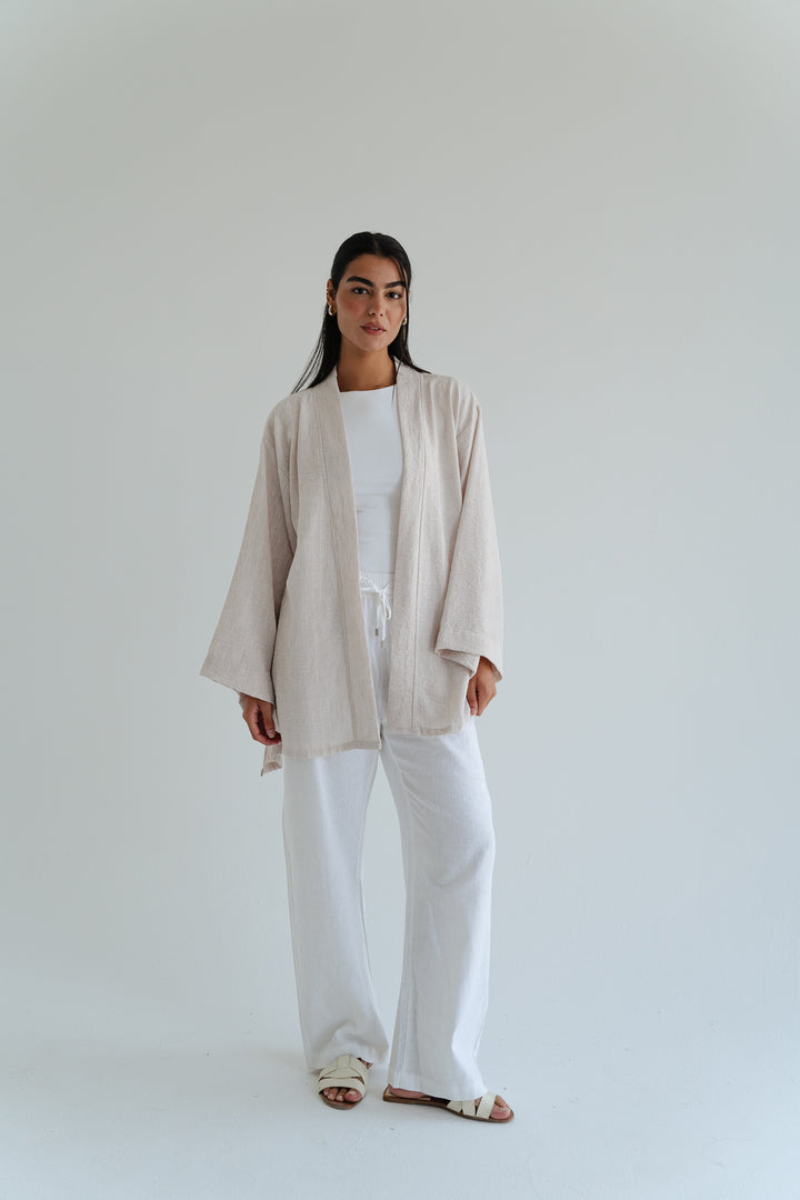 The Linen Wrap top