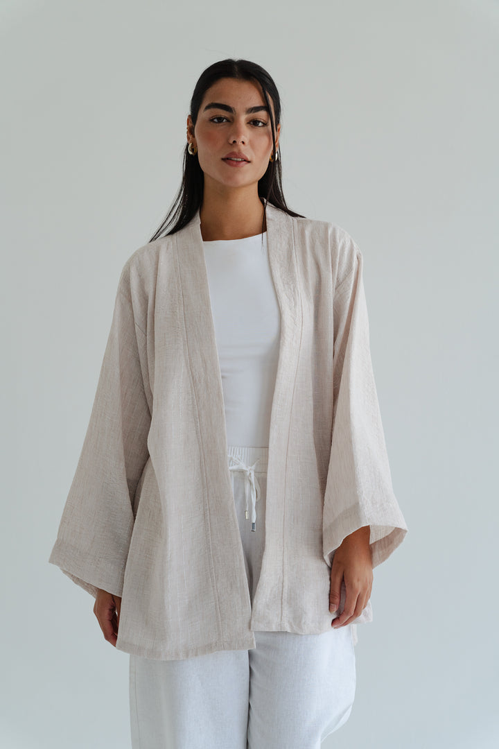 The Linen Wrap top