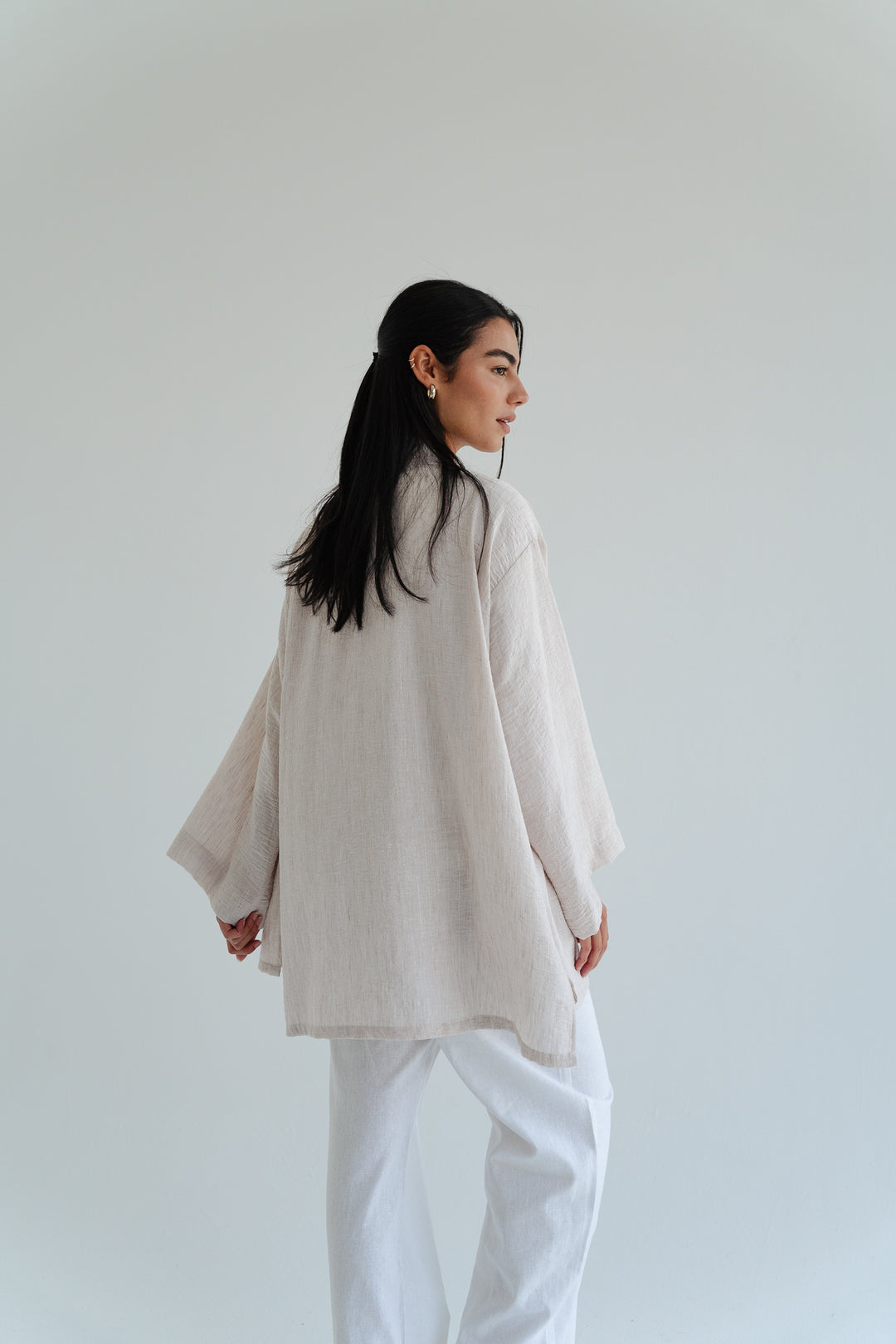 The Linen Wrap top