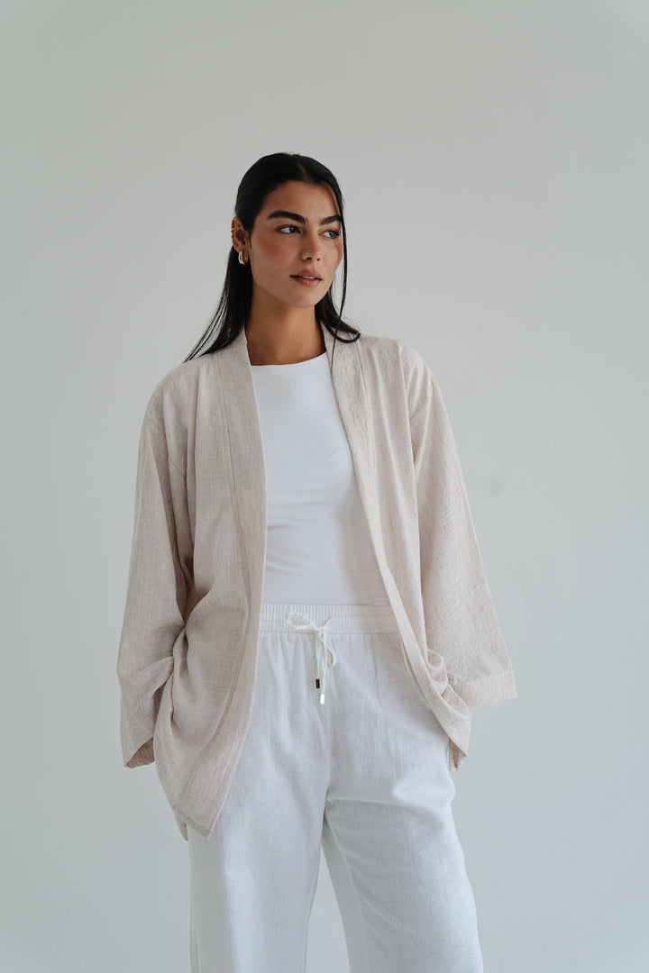 The Linen Wrap top