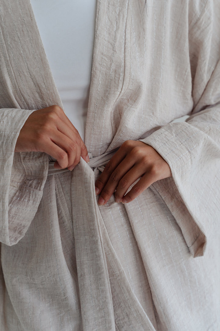 The Linen Wrap top