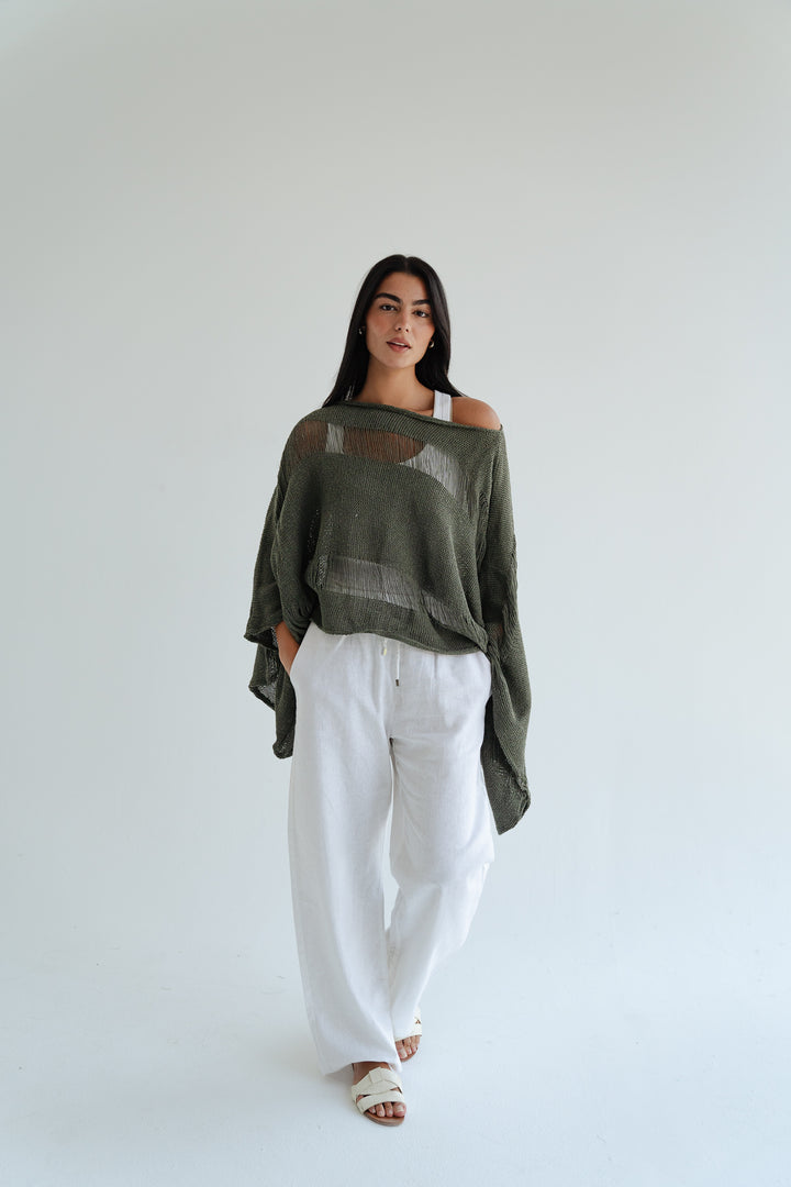 Handwoven Knit Top