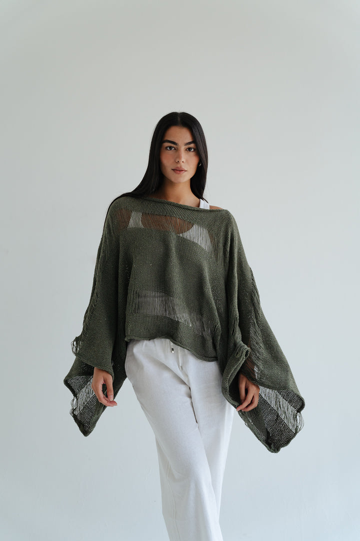 Handwoven Knit Top