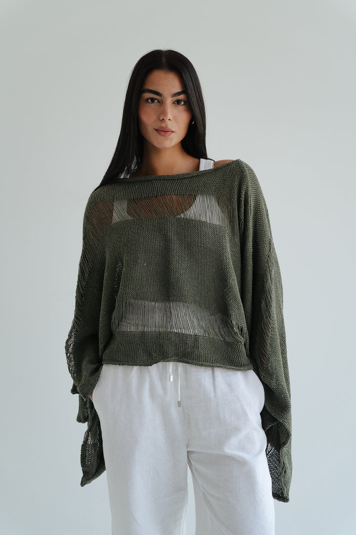 Handwoven Knit Top