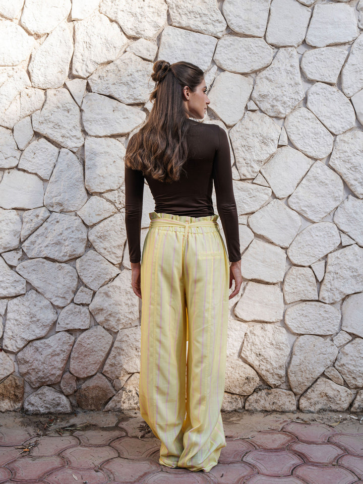 Fully lined Striped Pants
