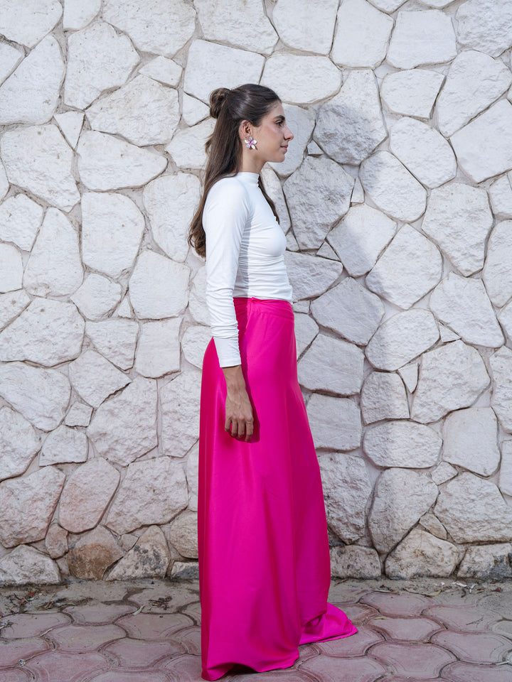Luxe Wrap Skirt - Hot Pink