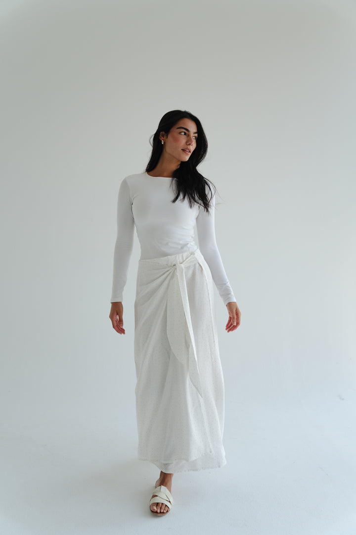 Tie-Waist Sparkle Skirt