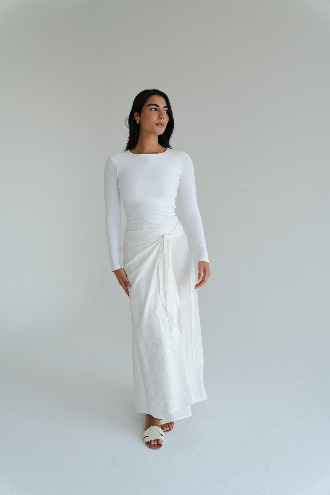 Tie-Waist Sparkle Skirt