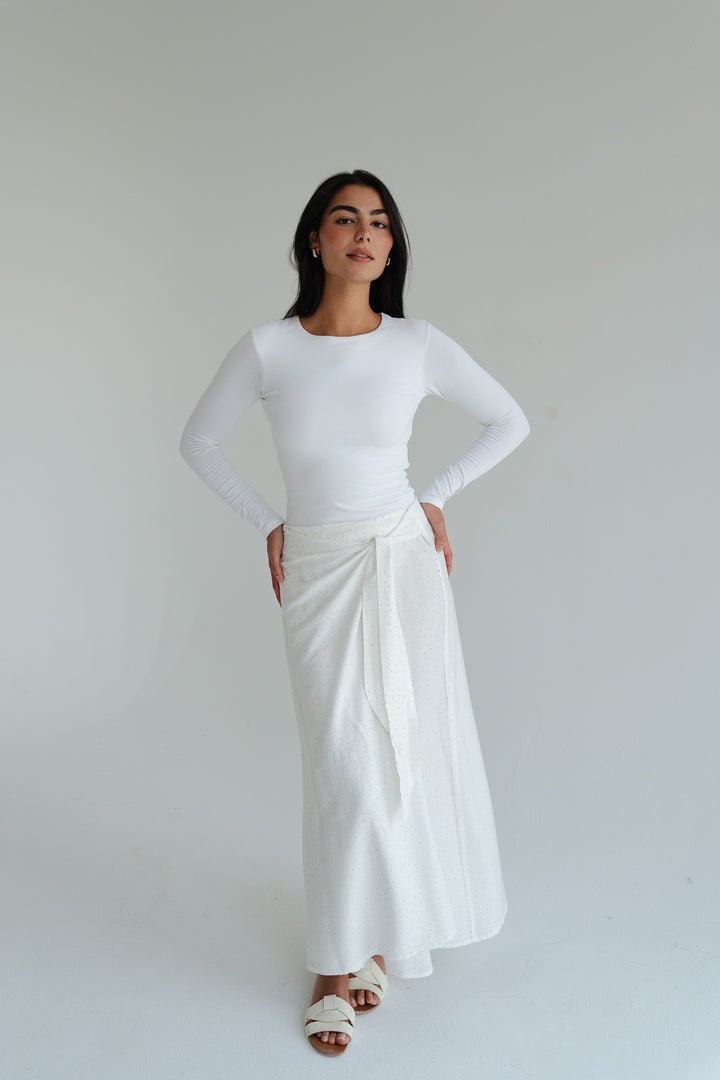 Tie-Waist Sparkle Skirt