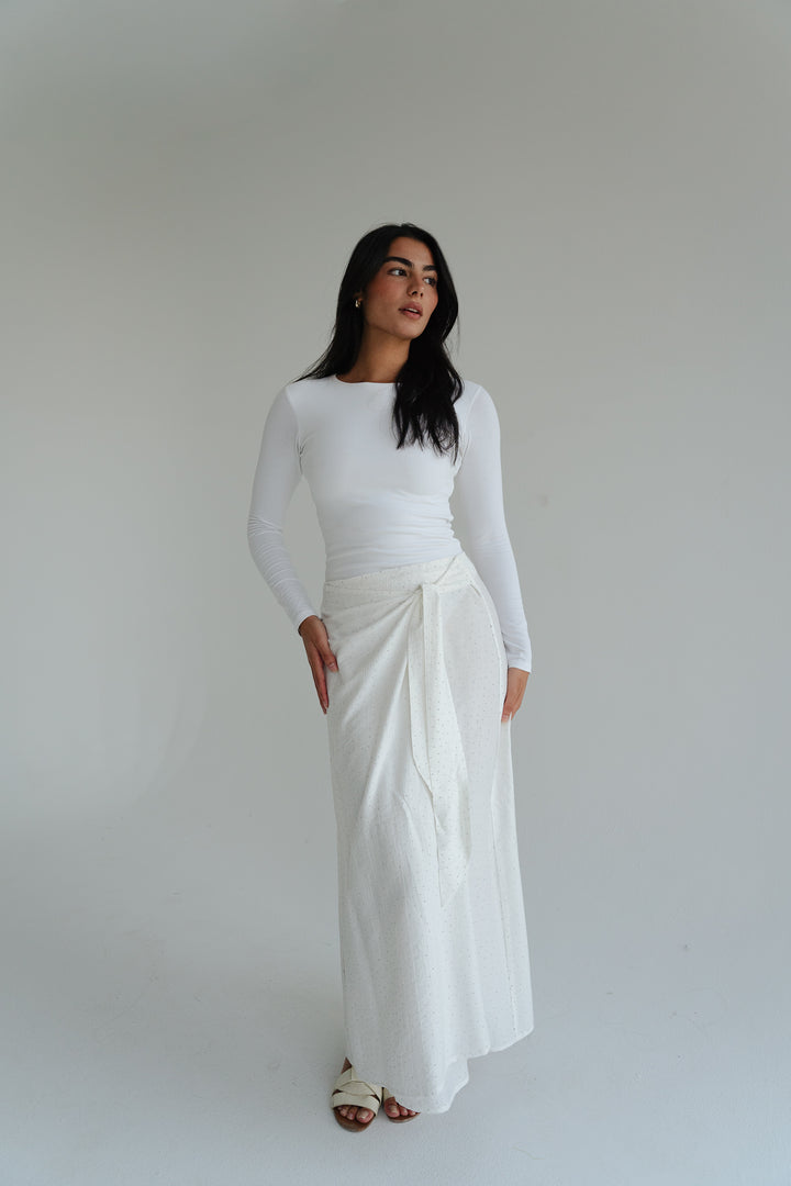 Tie-Waist Sparkle Skirt