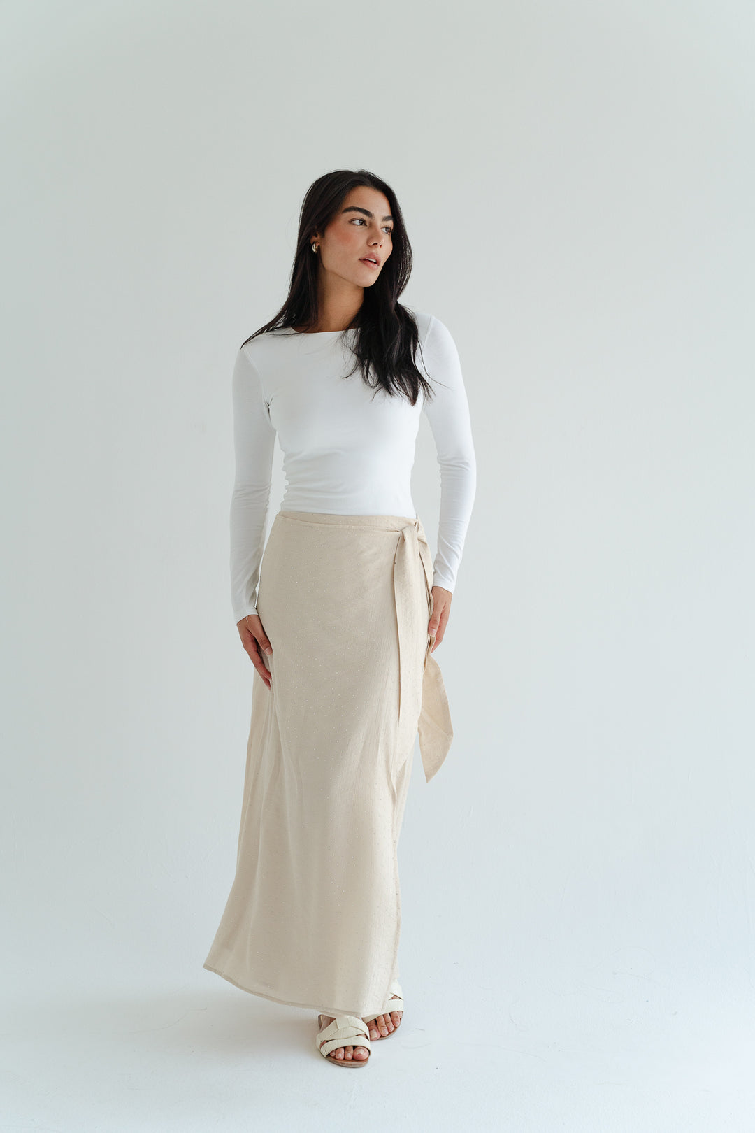 Tie-Waist Sparkle Skirt
