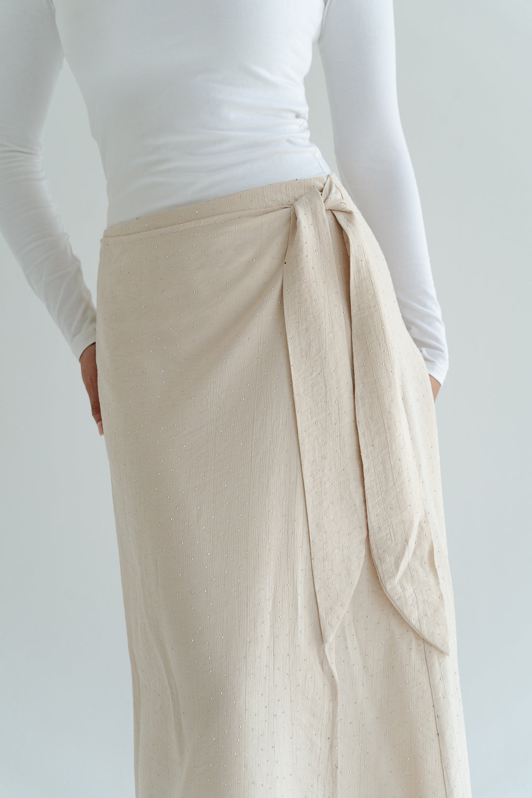 Tie-Waist Sparkle Skirt