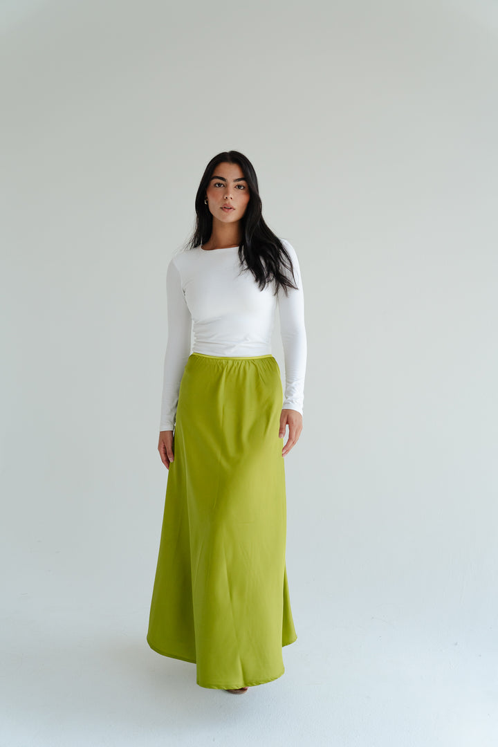 Satin Maxi Skirt
