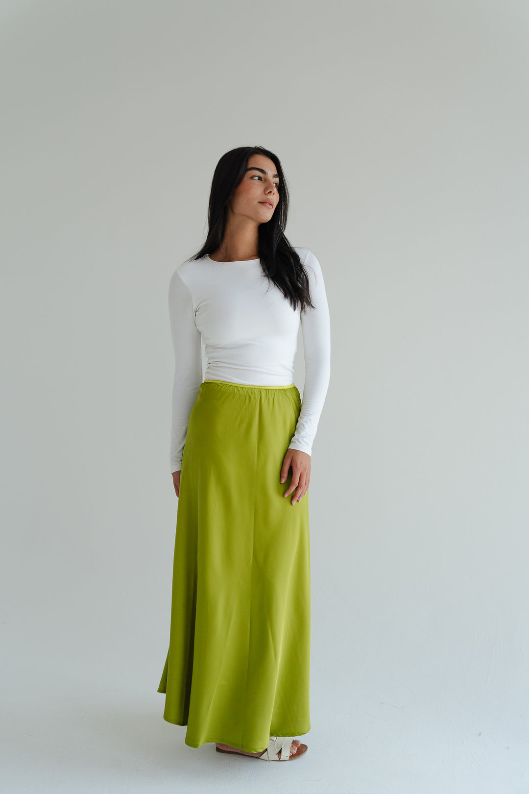 Satin Maxi Skirt