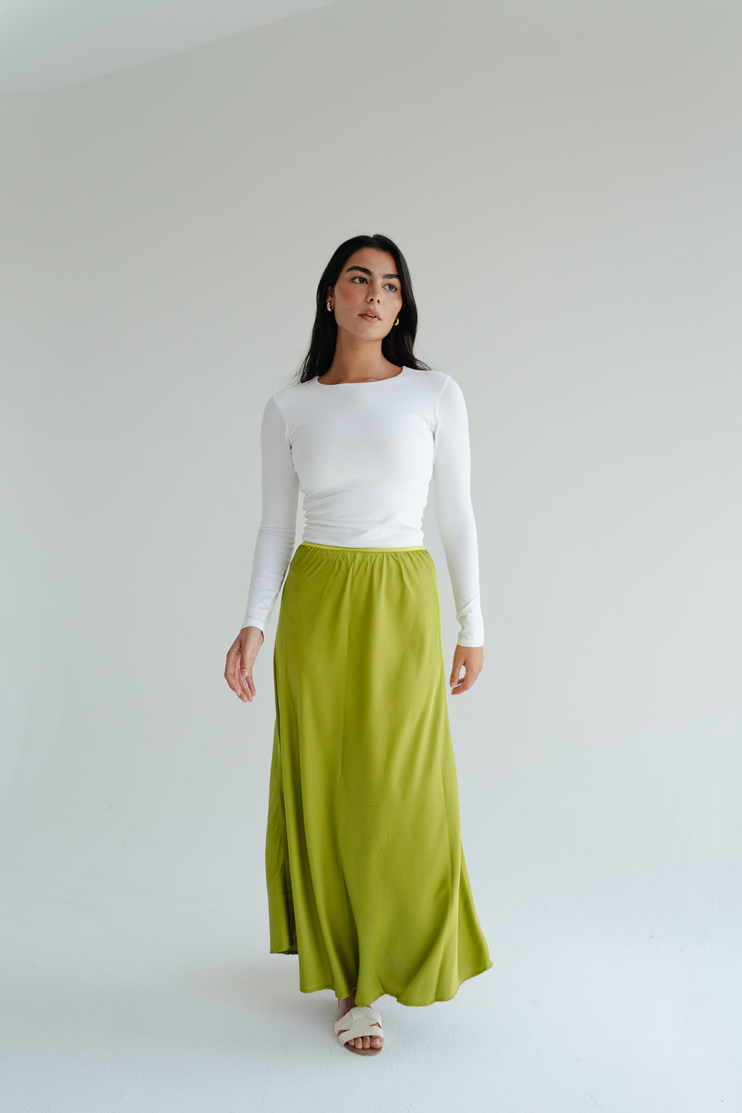 Satin Maxi Skirt