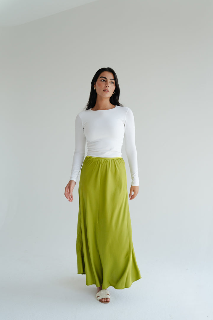 Satin Maxi Skirt