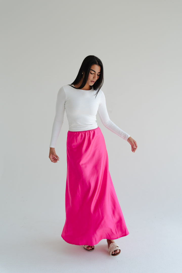 Satin Maxi Skirt