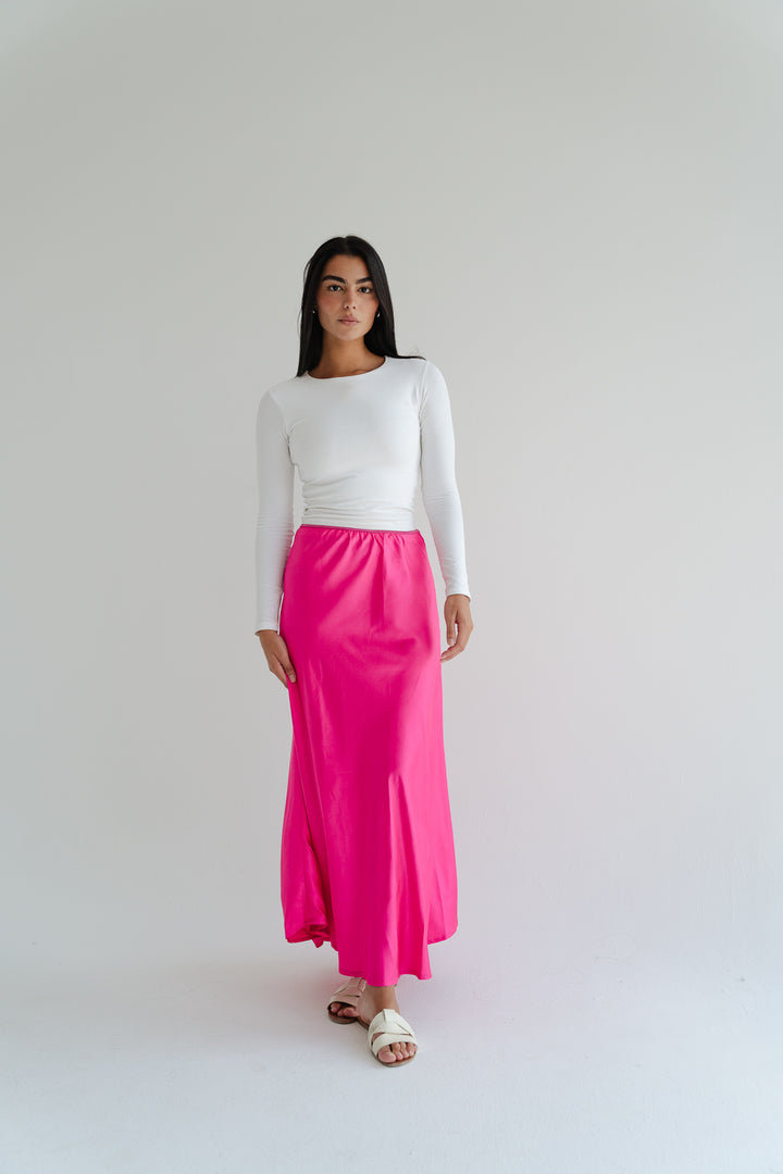Satin Maxi Skirt