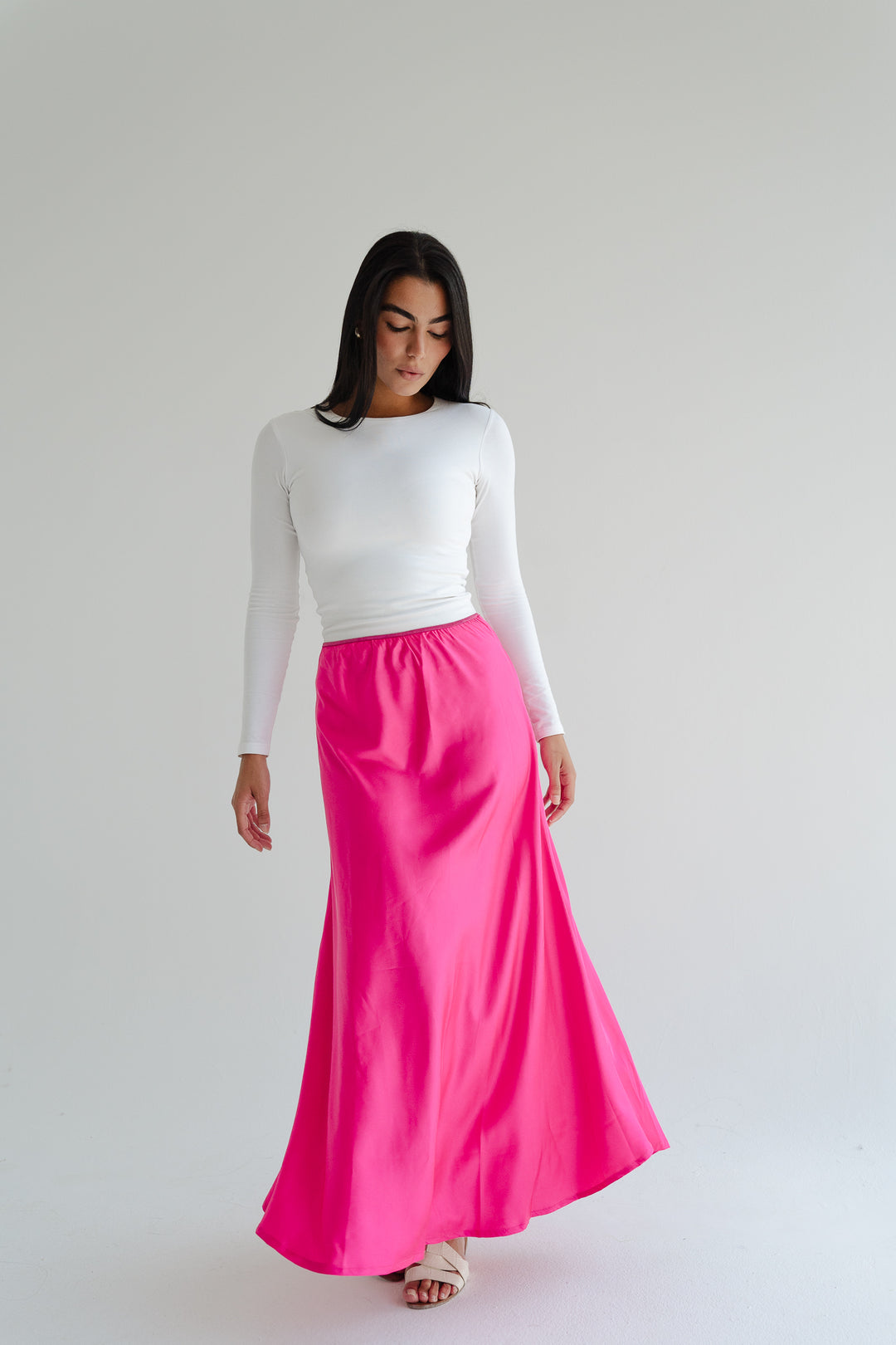 Satin Maxi Skirt