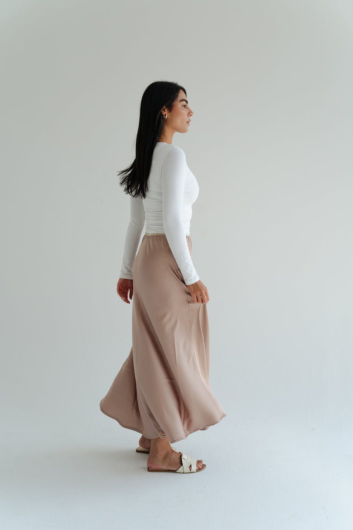 Satin Maxi Skirt