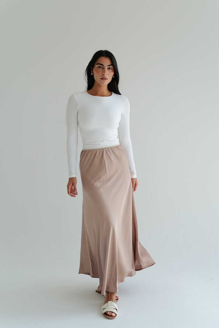 Satin Maxi Skirt