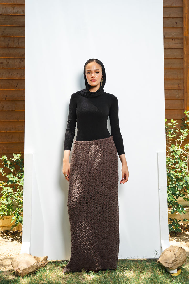 Knit Maxi Skirt (Fully lined)