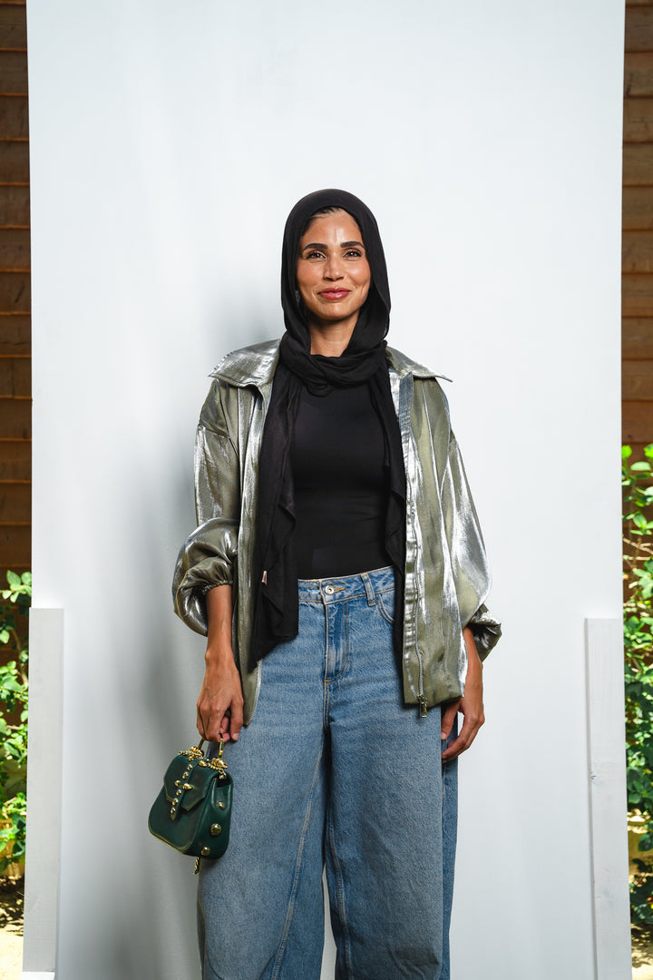 Metallic Zipper Jacket