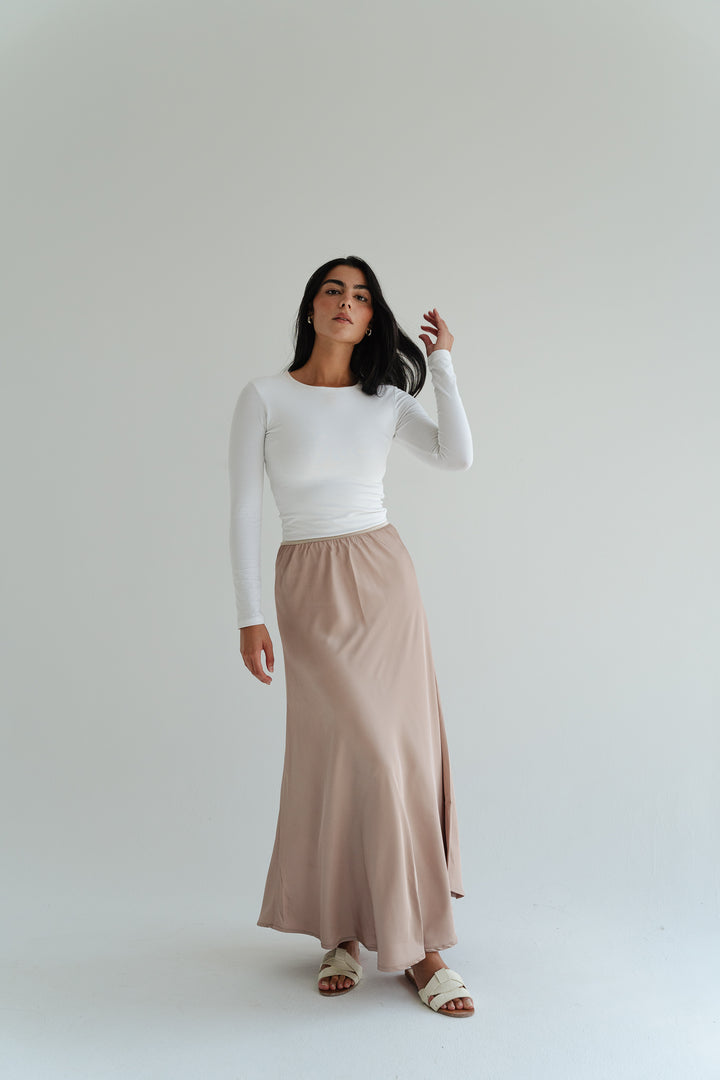 Satin Maxi Skirt