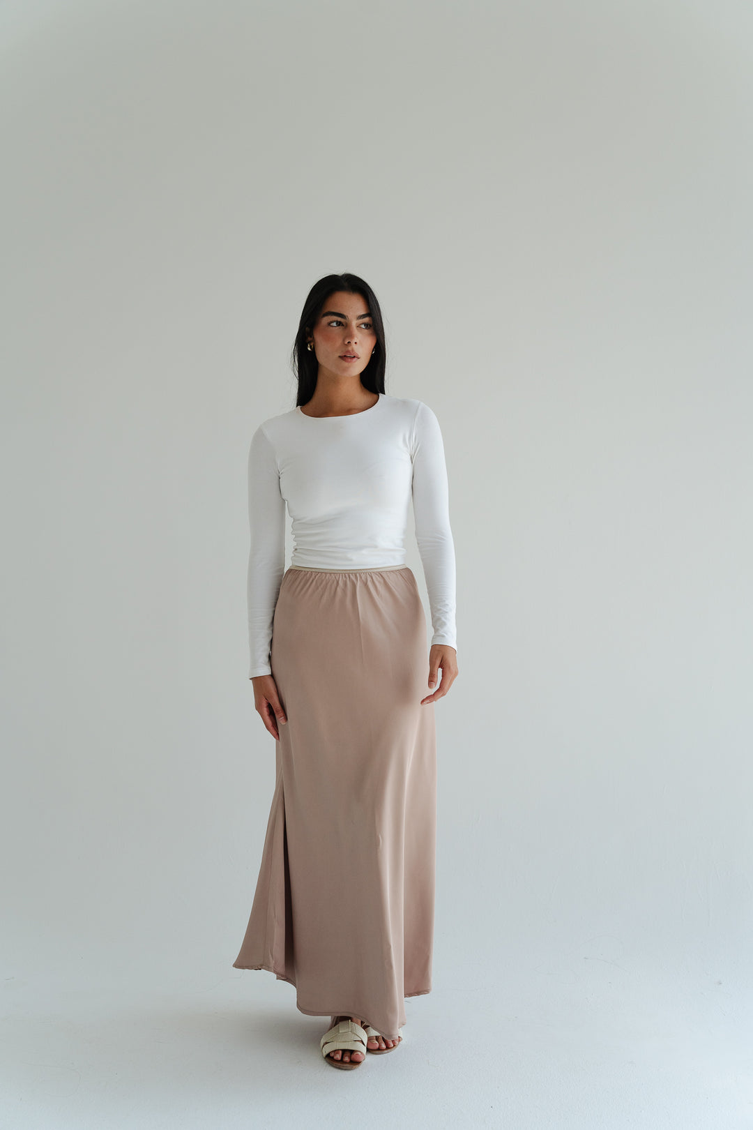 Satin Maxi Skirt