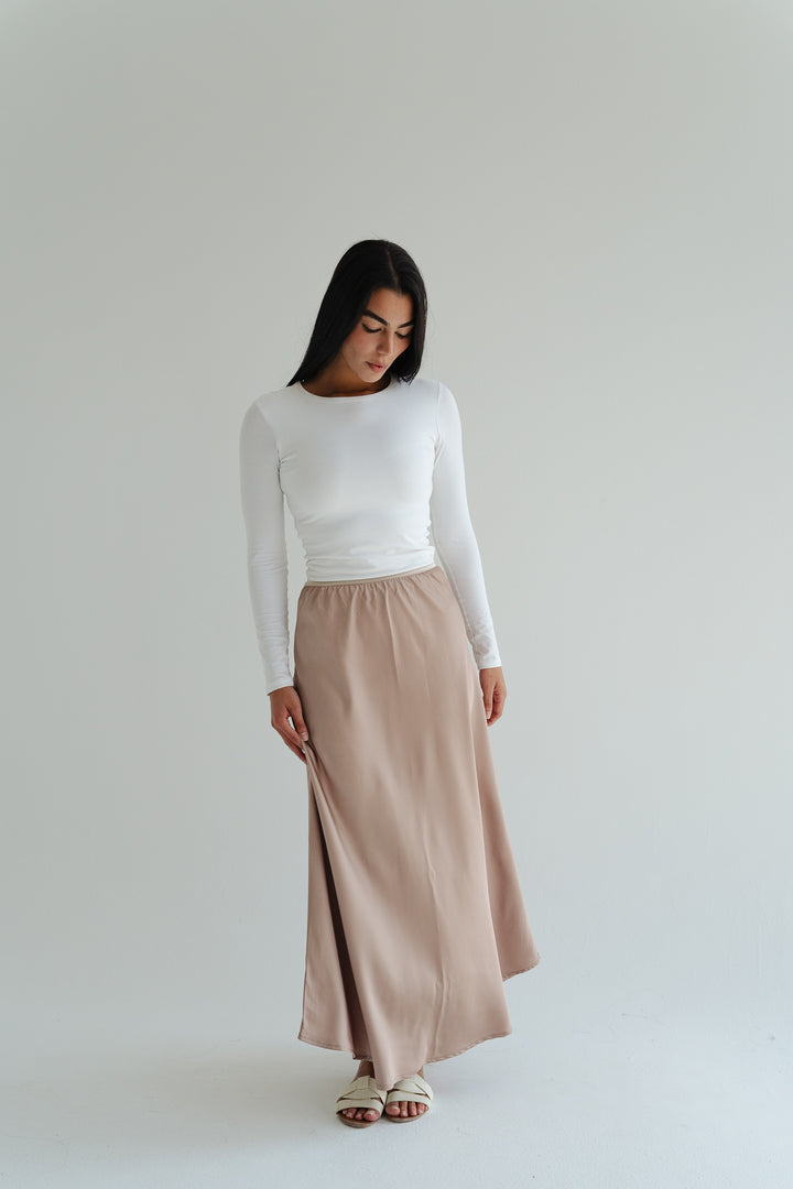 Satin Maxi Skirt