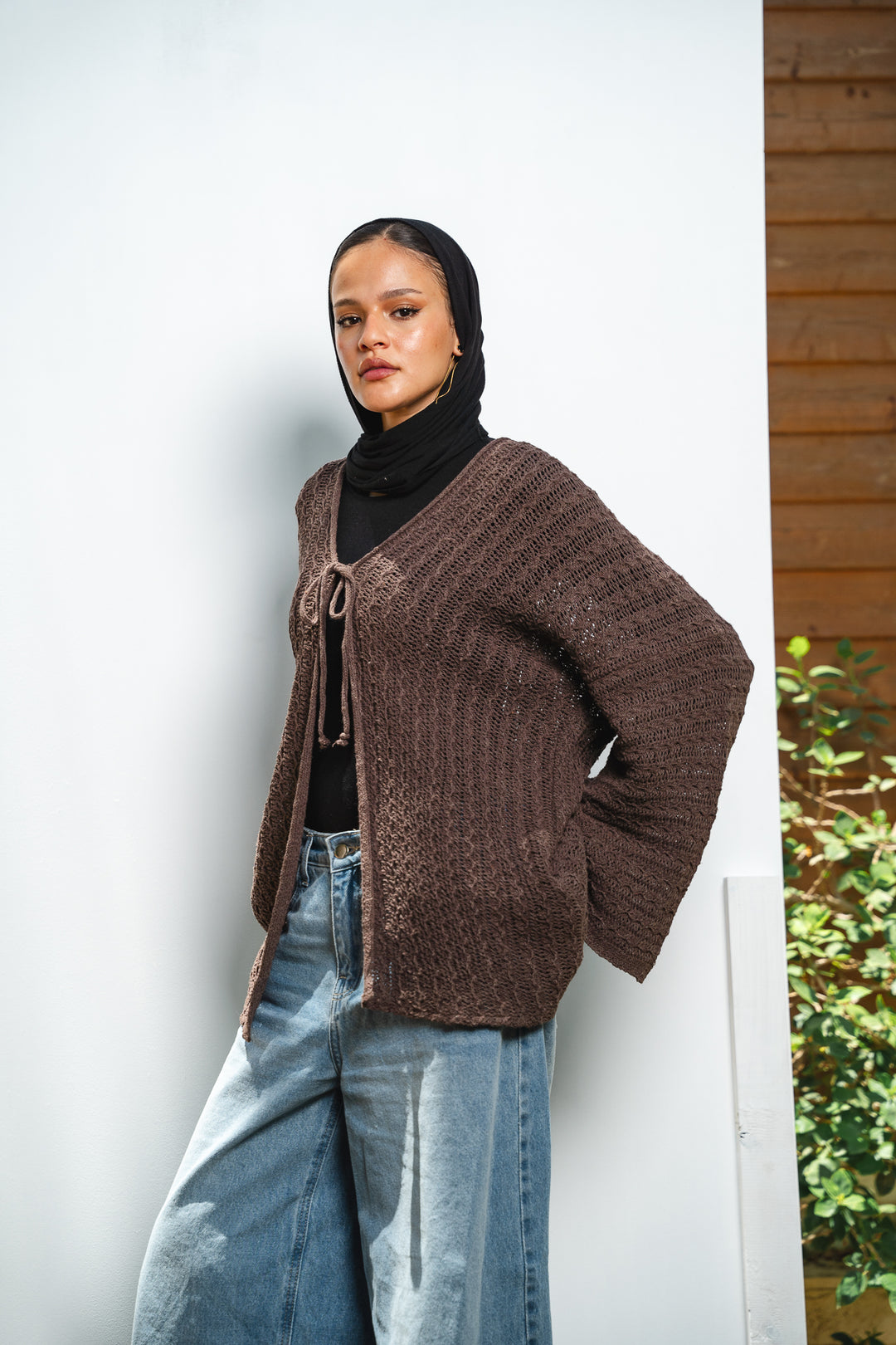 Knit Tie Cardigan