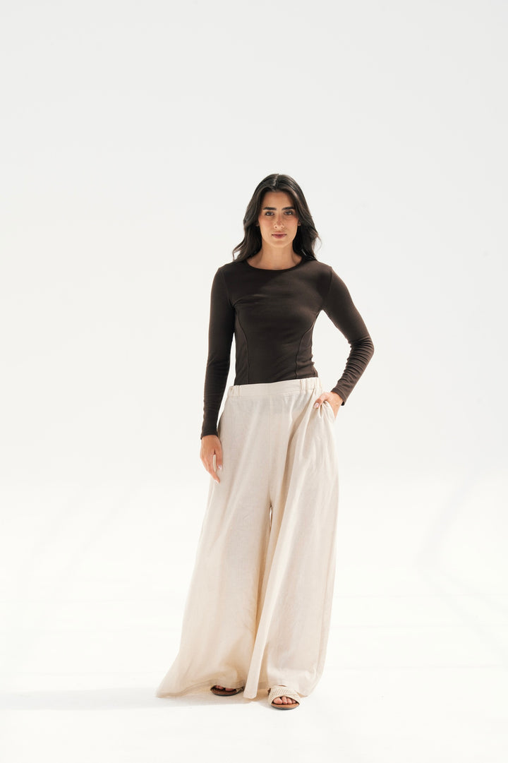 Wide Leg Linen Pants