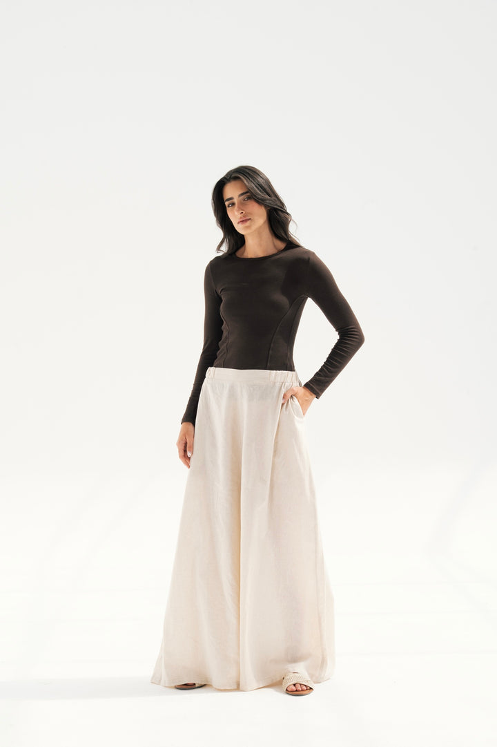 Wide Leg Linen Pants