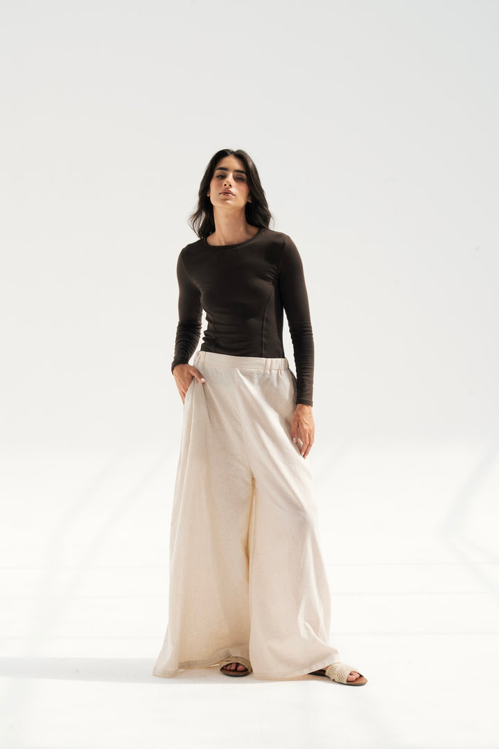 Wide Leg Linen Pants
