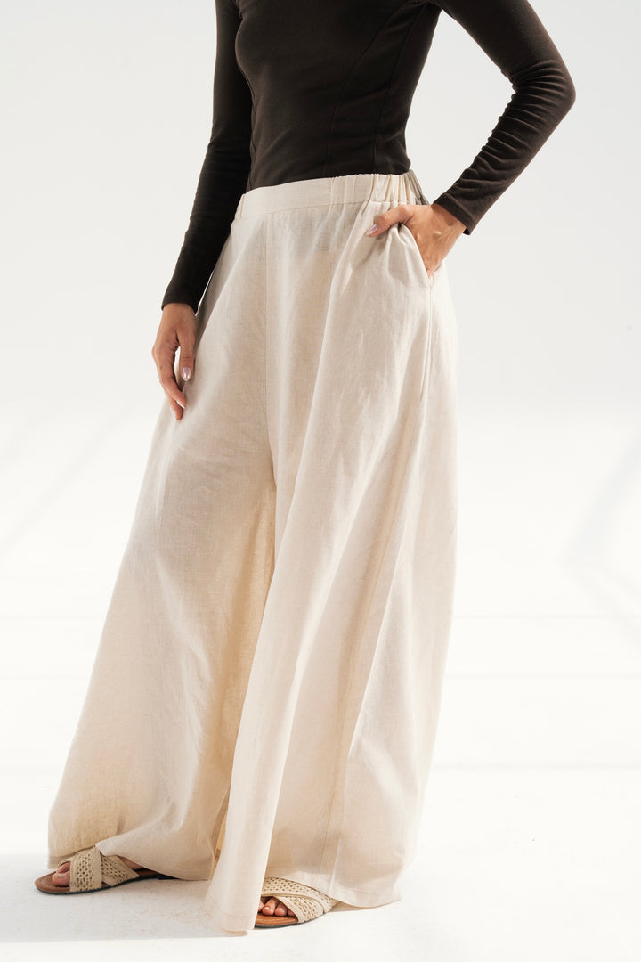 Wide Leg Linen Pants