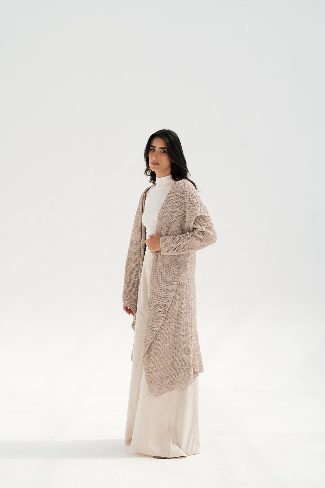 Airy Knit Longline Cardigan