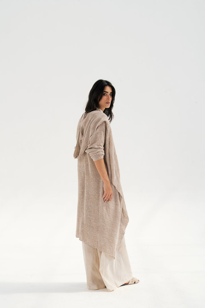 Airy Knit Longline Cardigan