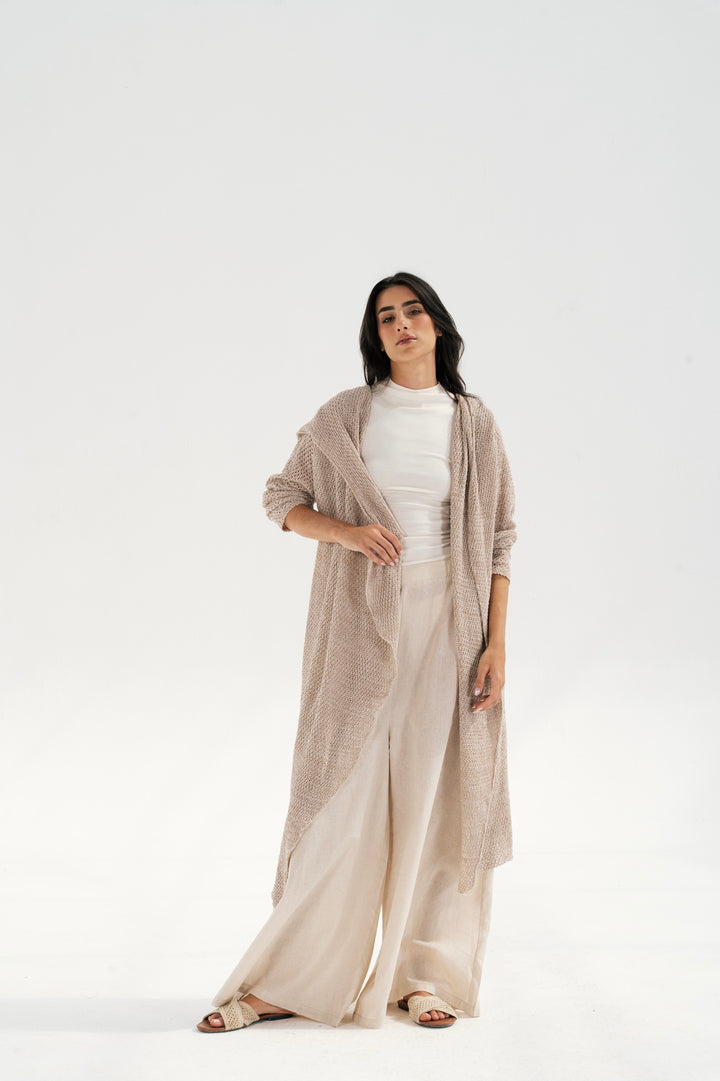 Airy Knit Longline Cardigan
