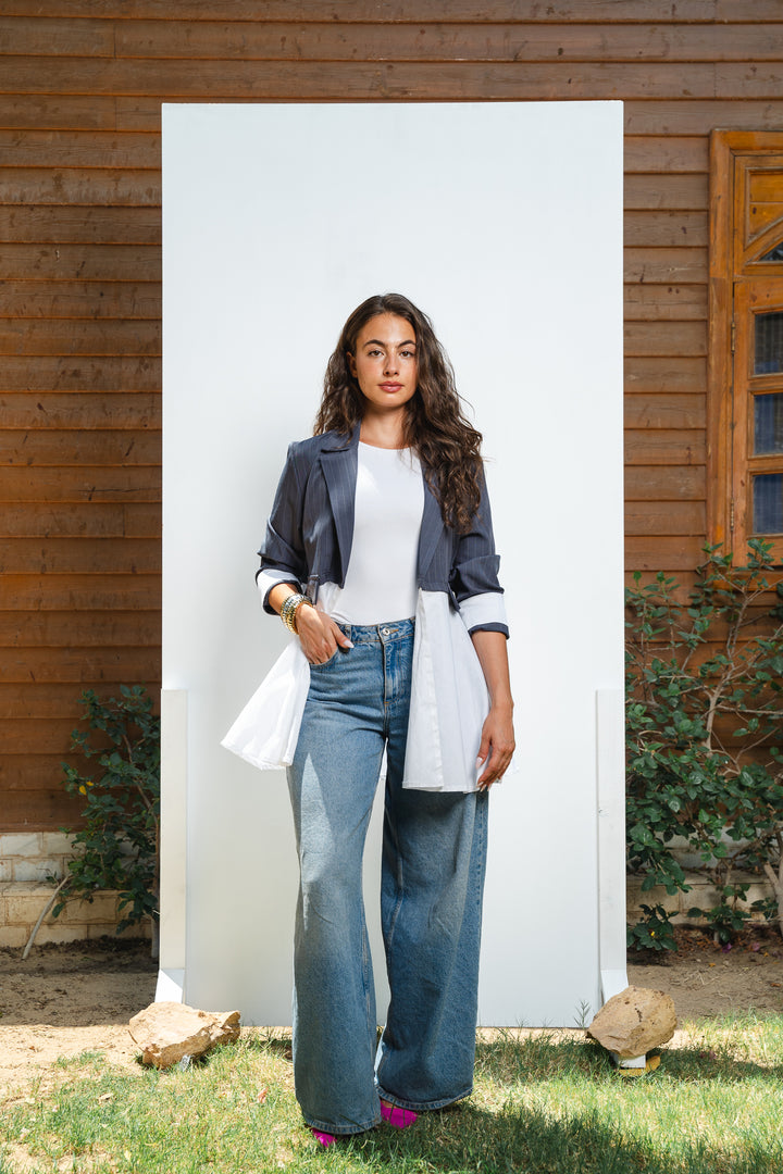The Dual Fabric Blazer