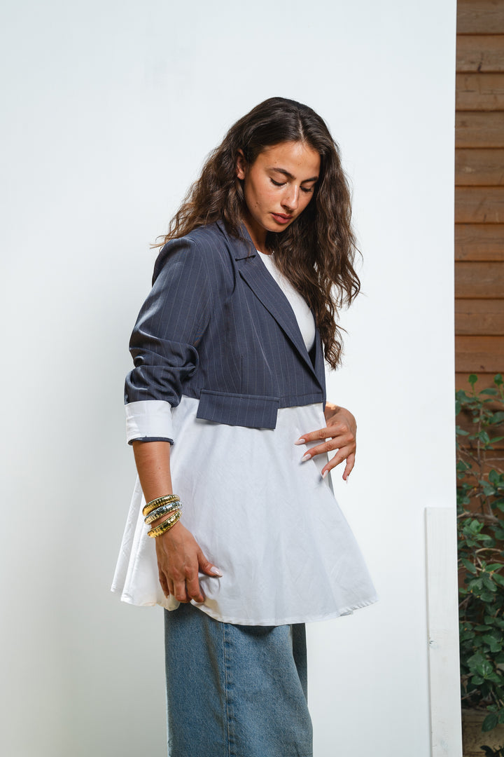 The Dual Fabric Blazer