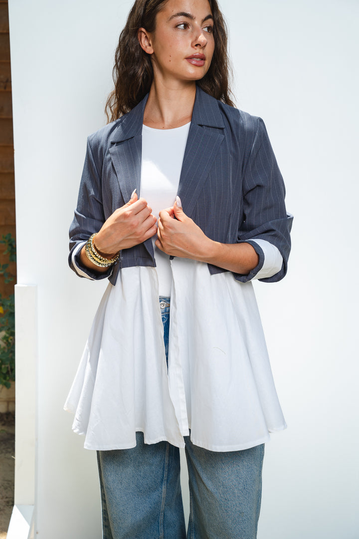 The Dual Fabric Blazer