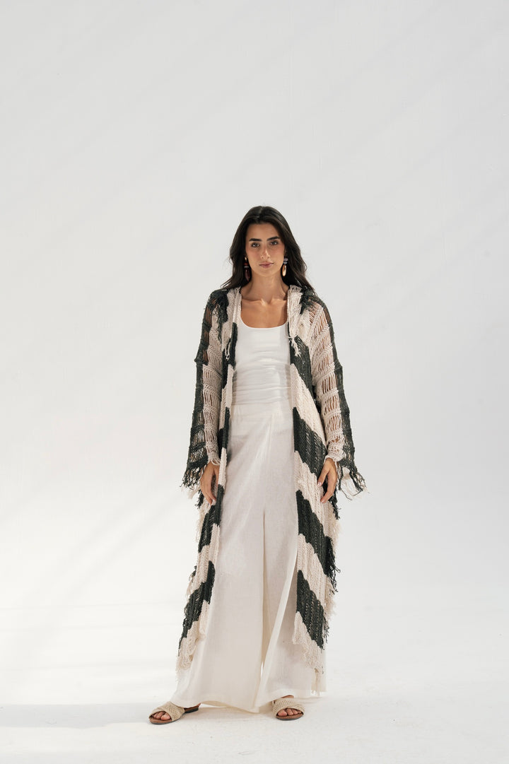 Serenity Handwoven Fringe Cardigan