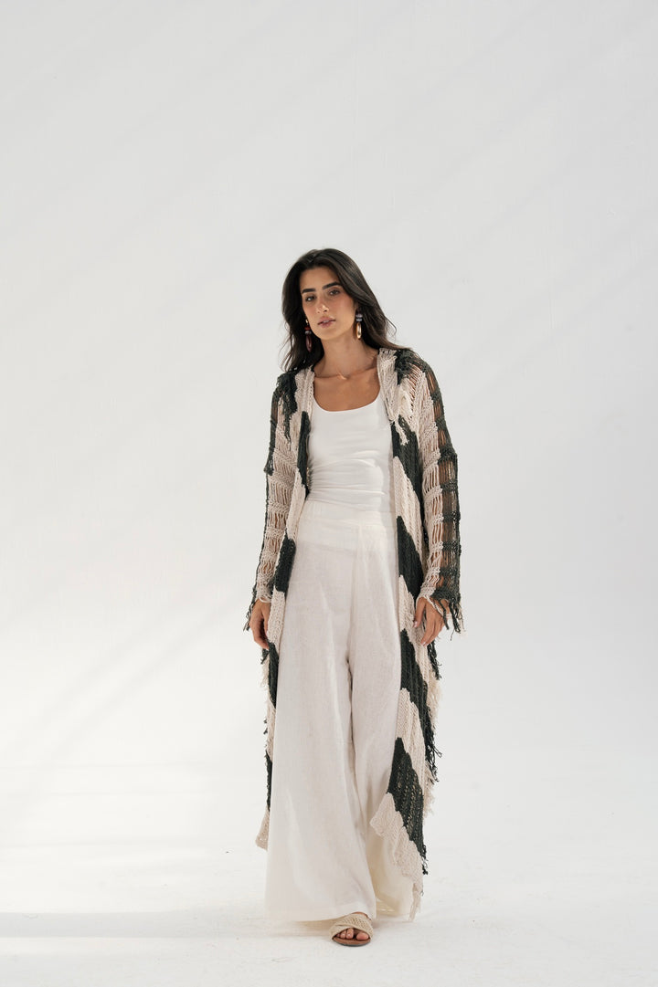 Serenity Handwoven Fringe Cardigan