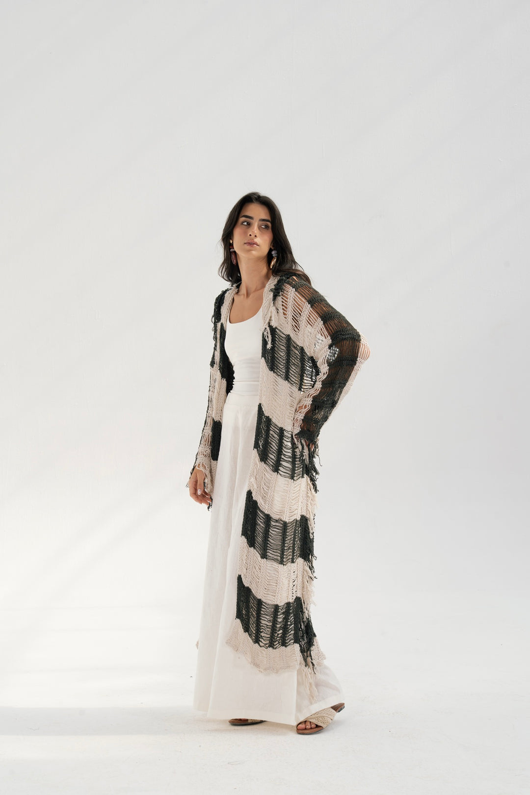 Serenity Handwoven Fringe Cardigan