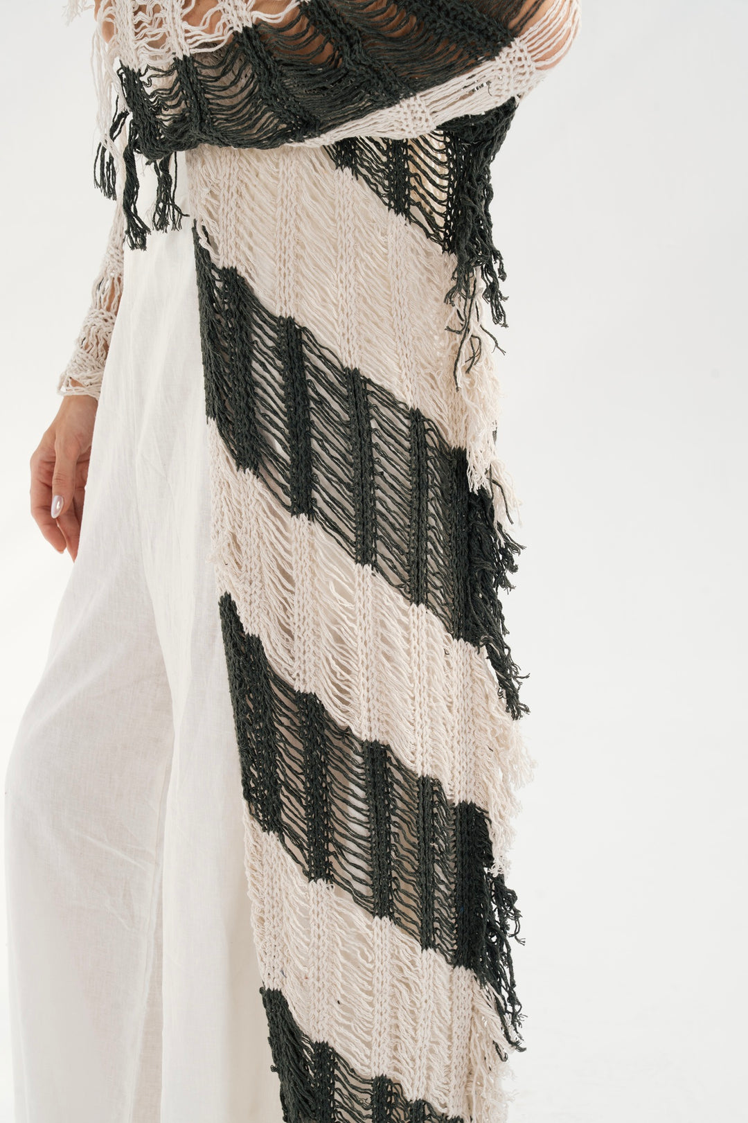 Serenity Handwoven Fringe Cardigan